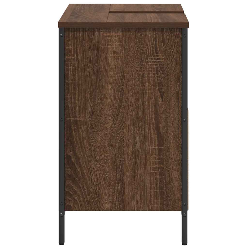 Waschbeckenunterschrank Braun Eichen-Optik 60x34,5x60 cm
