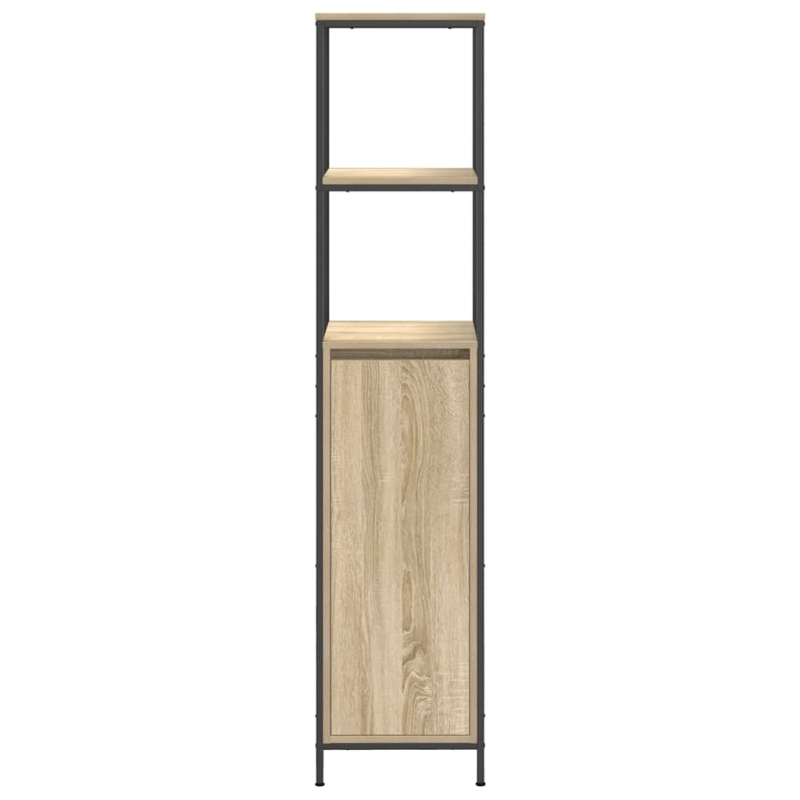 Badschrank mit Regalen Sonoma-Eiche 36x35x165 cm