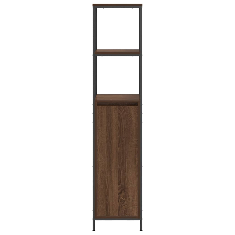 Badschrank mit Regalen Braun Eichen-Optik 36x35x165 cm