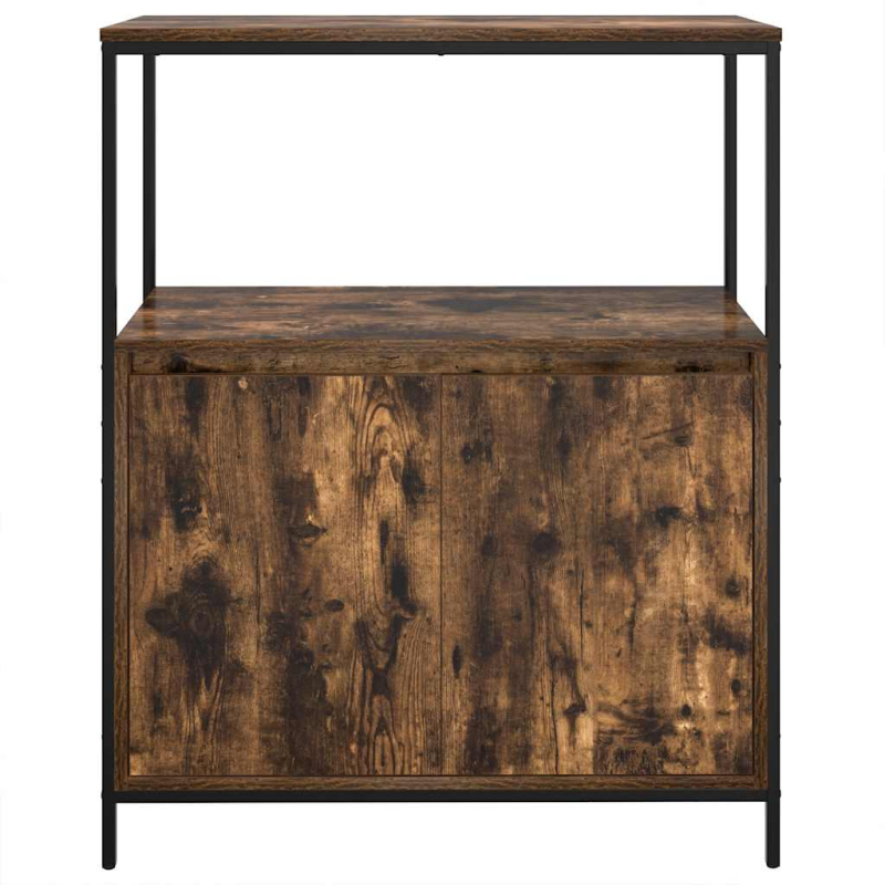 Badschrank mit Regalen Räuchereiche 76,5x35x95 cm