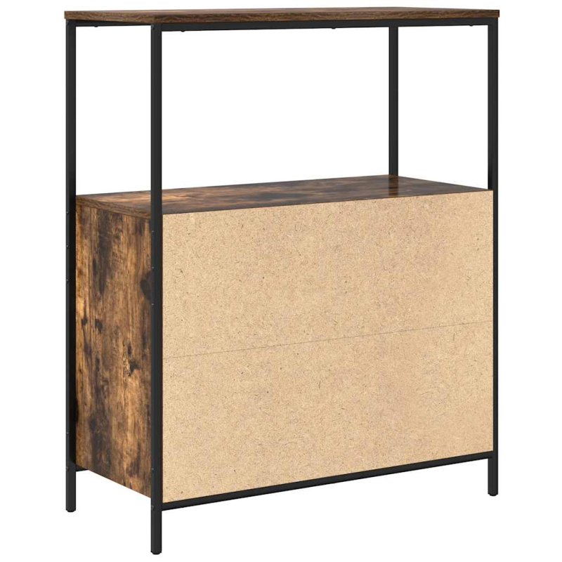 Badschrank mit Regalen Räuchereiche 76,5x35x95 cm