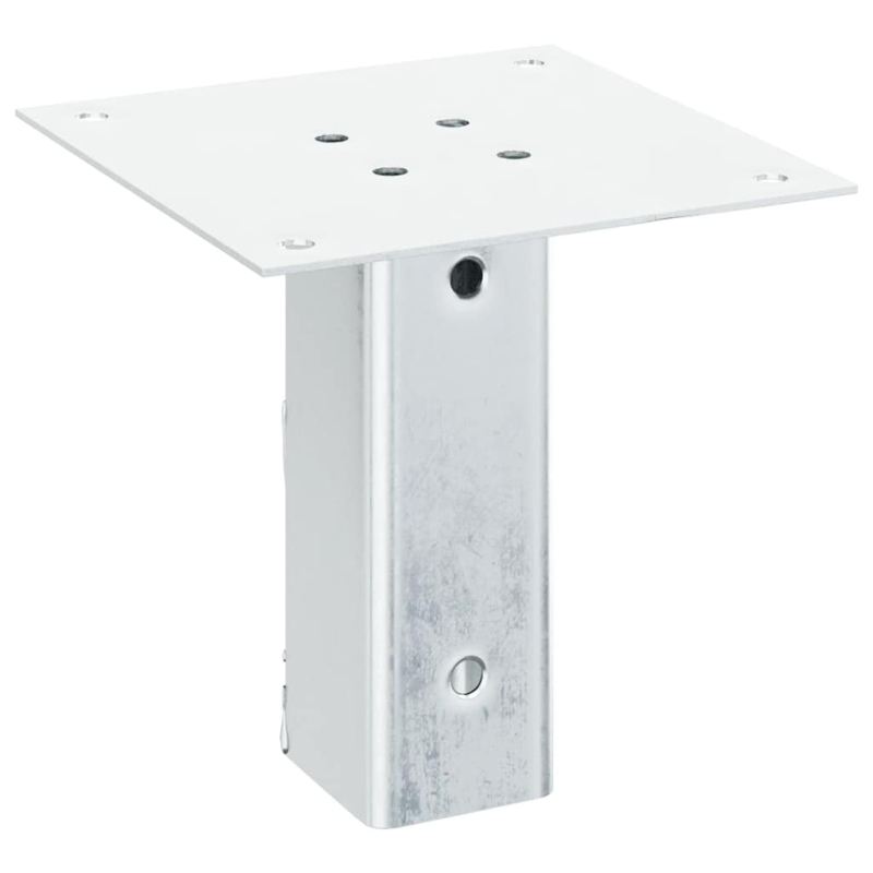 Pfostenträger Quadratisch 12 Stk. Silber 46x46mm Stahl Verzinkt