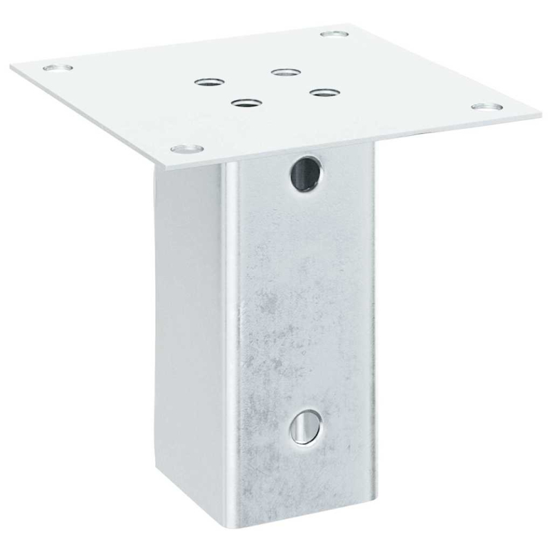 Pfostenträger Quadratisch 4Stk. Silber 71x71mm Verzinkter Stahl