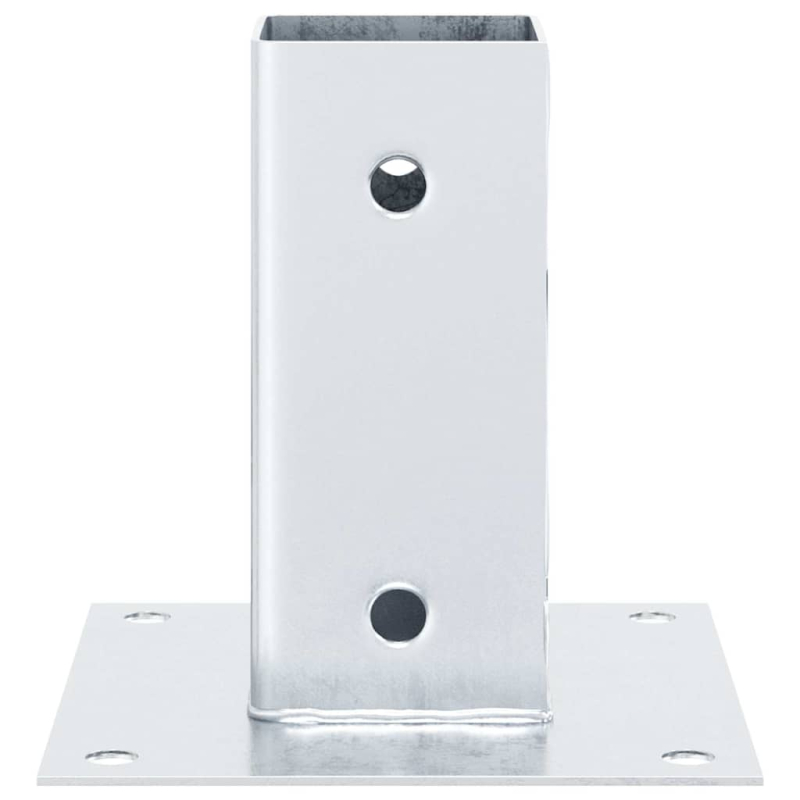 Pfostenträger Quadratisch 4Stk. Silber 71x71mm Verzinkter Stahl