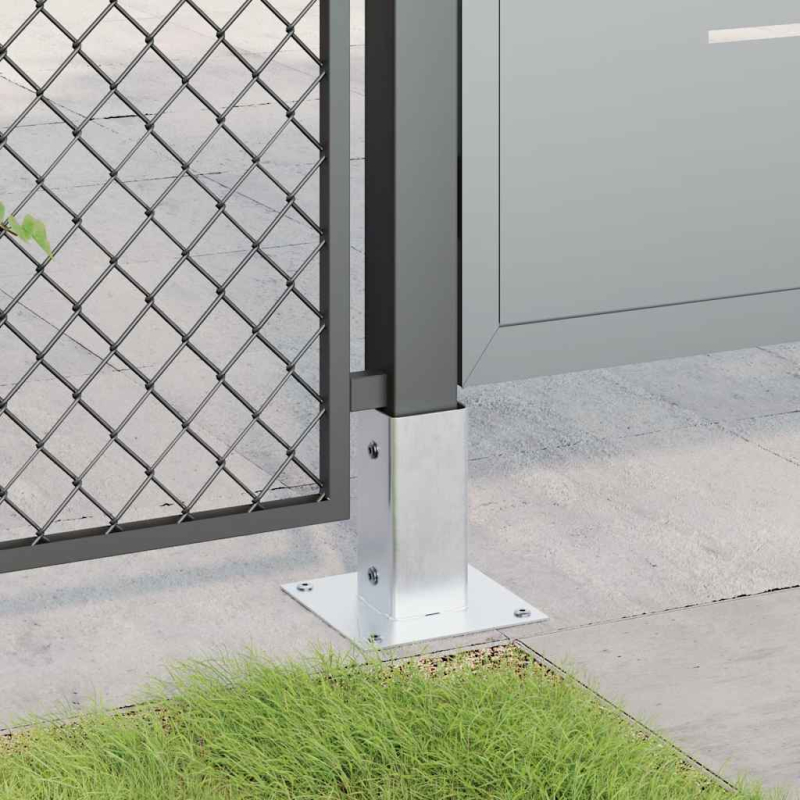 Pfostenträger Quadratisch 12 Stk. Silber 71x71mm Stahl Verzinkt