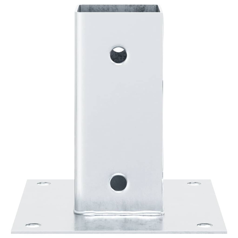 Pfostenträger Quadratisch 12 Stk. Silber 71x71mm Stahl Verzinkt