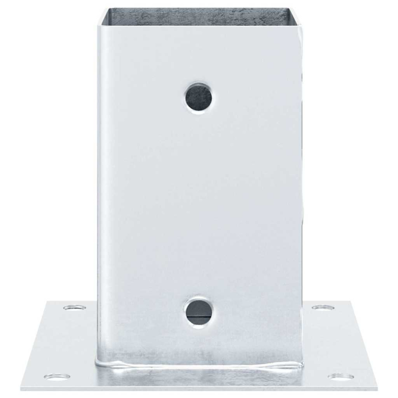 Pfostenträger Quadratisch 12 Stk. Silber 91x91mm Stahl Verzinkt