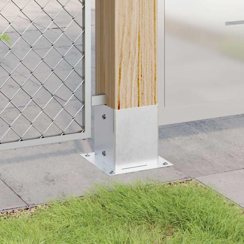 Pfostenträger Quadratisch 12 Stk. 101x101mm Stahl Verzinkt