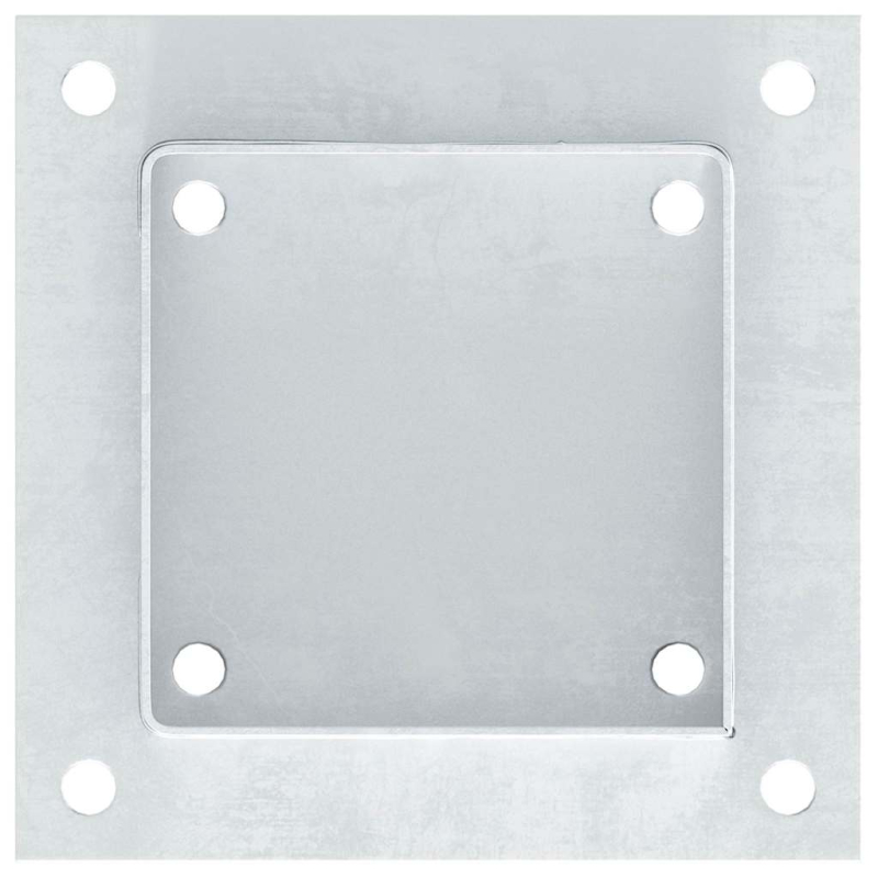 Pfostenträger Quadratisch 12 Stk. 101x101mm Stahl Verzinkt