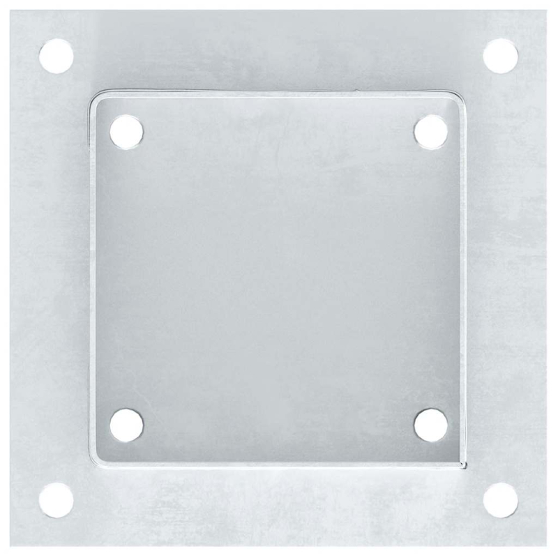 Pfostenträger Quadratisch 12 Stk. 121x121 mm Stahl Verzinkt