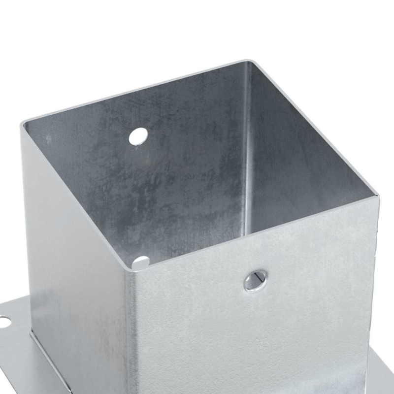 Pfostenträger Quadratisch 12 Stk. 141x141 mm Stahl Verzinkt