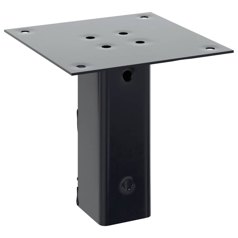 Pfostenträger Quadrat 4 Stk. 46x46mm Pulverbeschichteter Stahl