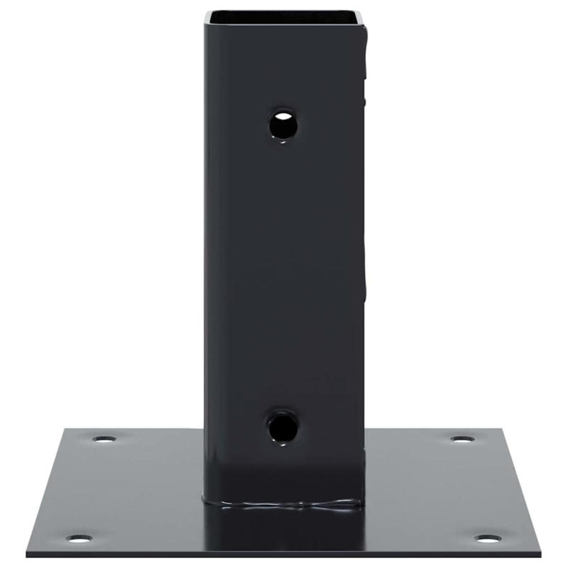Pfostenträger Quadrat 4 Stk. 46x46mm Pulverbeschichteter Stahl