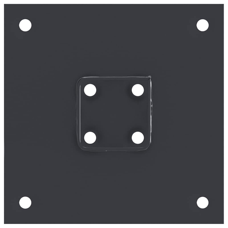 Pfostenträger Quadrat 4 Stk. 46x46mm Pulverbeschichteter Stahl