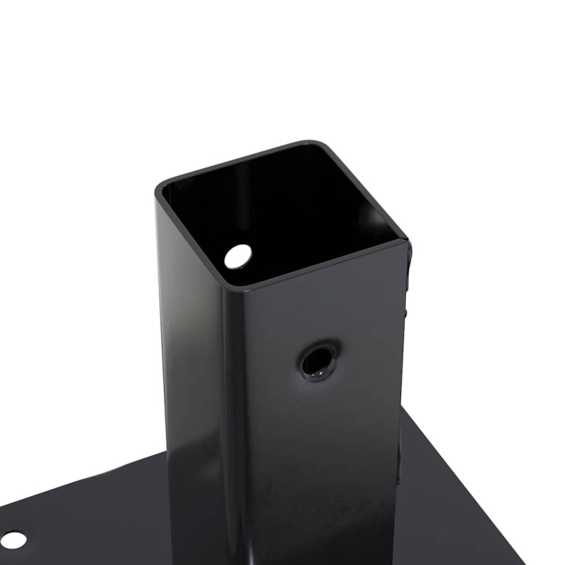 Pfostenträger Quadrat 4 Stk. 46x46mm Pulverbeschichteter Stahl