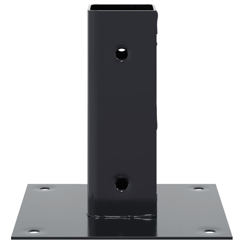 Pfostenträger Quadrat 4 Stk. 51x51 mm Pulverbeschichteter Stahl