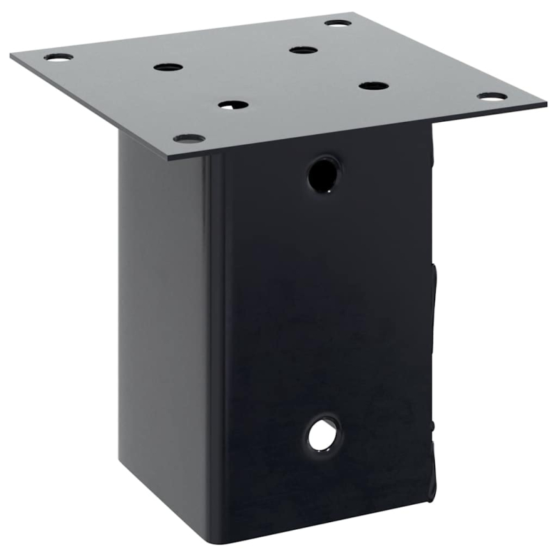 Pfostenträger Quadrat 12 Stk. 81x81mm Pulverbeschichteter Stahl