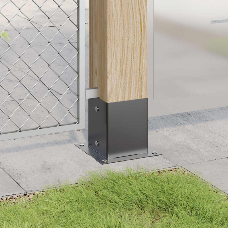 Pfostenträger Quadrat 12 Stk. 101x101mm Stahl Pulverbeschichtet
