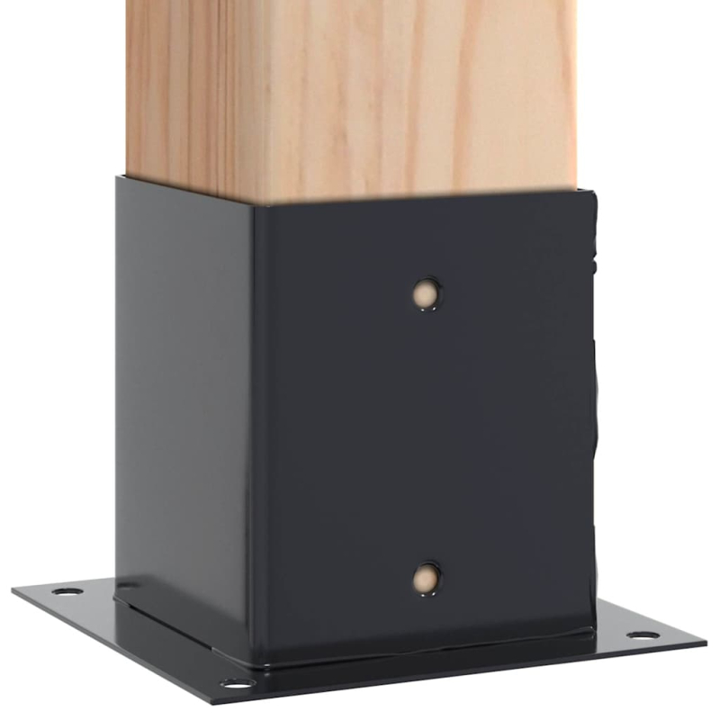 Pfostenträger Quadrat 12 Stk. 101x101mm Stahl Pulverbeschichtet