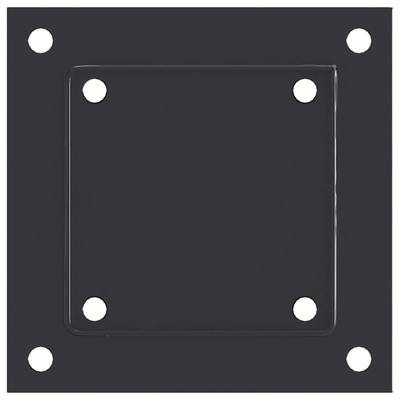 Pfostenträger Quadrat 12 Stk. 101x101mm Stahl Pulverbeschichtet