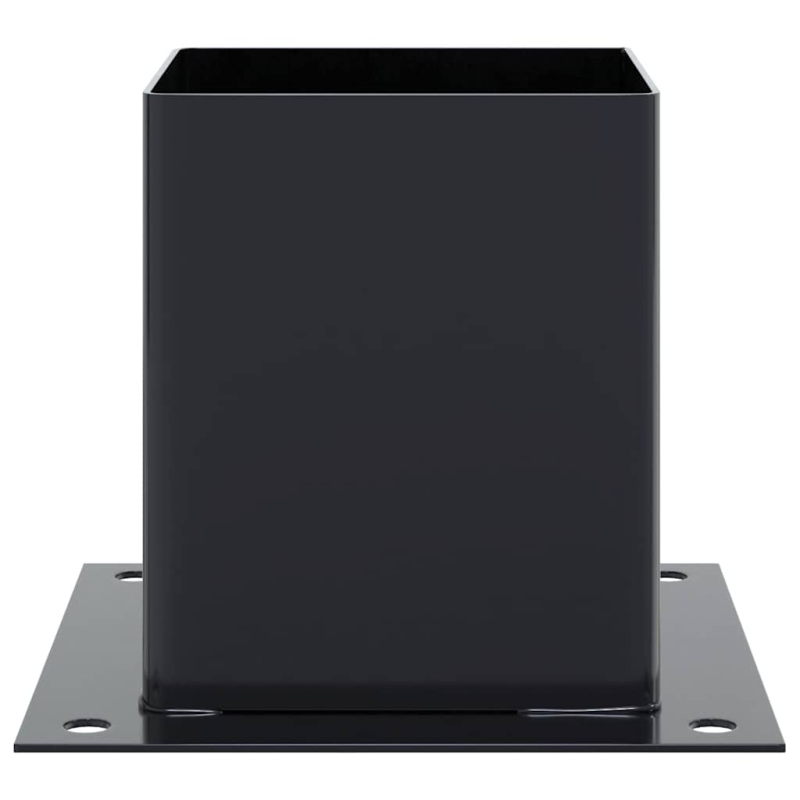Pfostenträger Quadrat 4 Stk. 121x121 mm Stahl Pulverbeschichtet