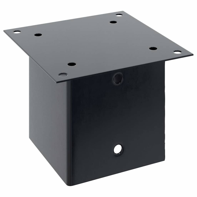 Pfostenträger Quadrat 4 Stk. 141x141 mm Stahl Pulverbeschichtet