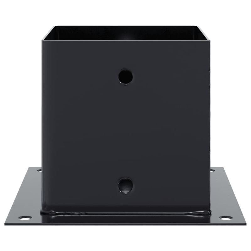 Pfostenträger Quadrat 4 Stk. 141x141 mm Stahl Pulverbeschichtet