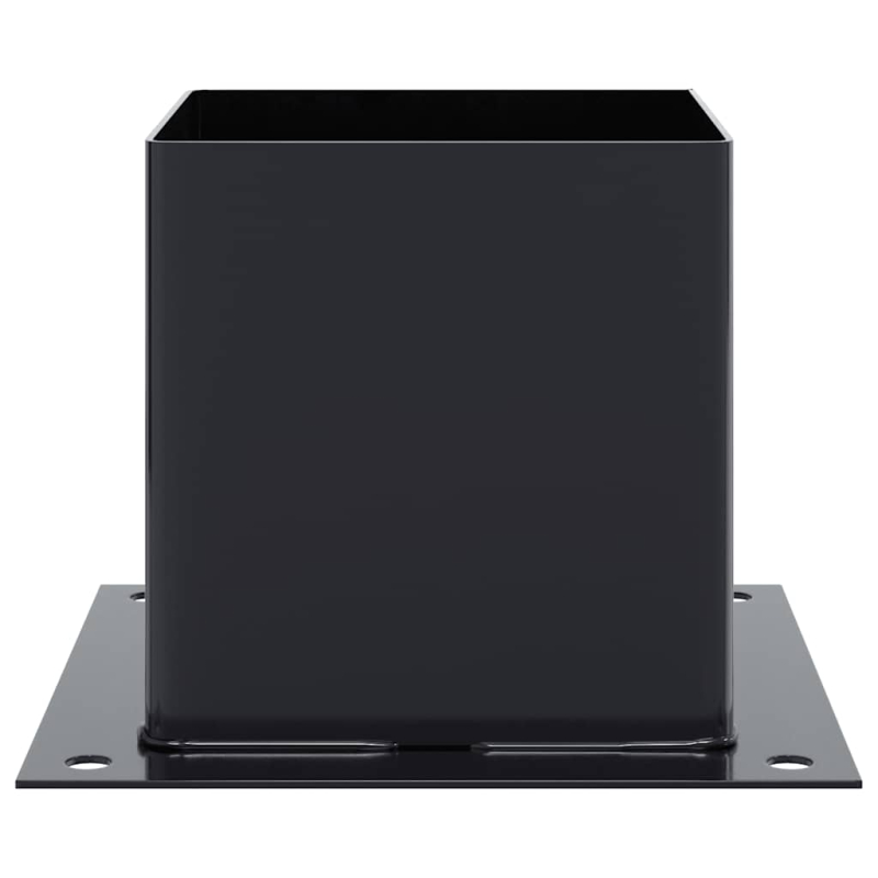 Pfostenträger Quadrat 4 Stk. 141x141 mm Stahl Pulverbeschichtet