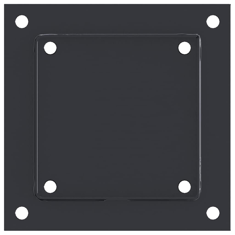 Pfostenträger Quadrat 4 Stk. 141x141 mm Stahl Pulverbeschichtet