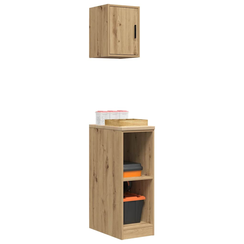 Garagenschränke 2 Stk. Artisan-Eiche Holzwerkstoff