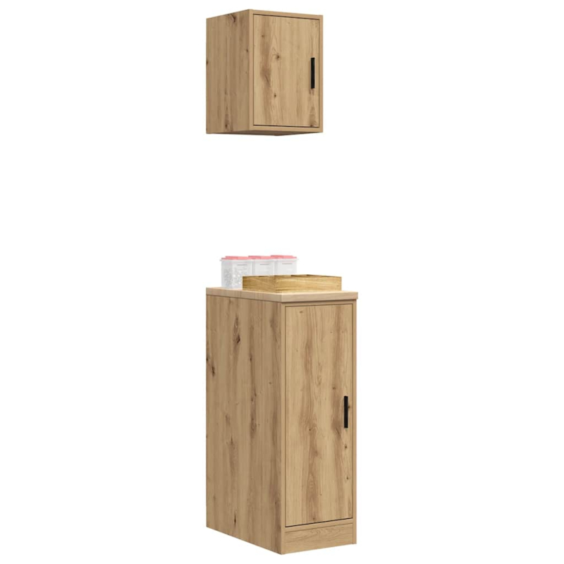 Garagenschränke 2 Stk. Artisan-Eiche Holzwerkstoff
