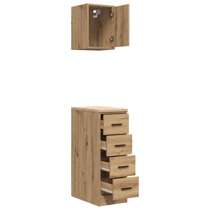 Garagenschränke 2 Stk. Artisan-Eiche Holzwerkstoff