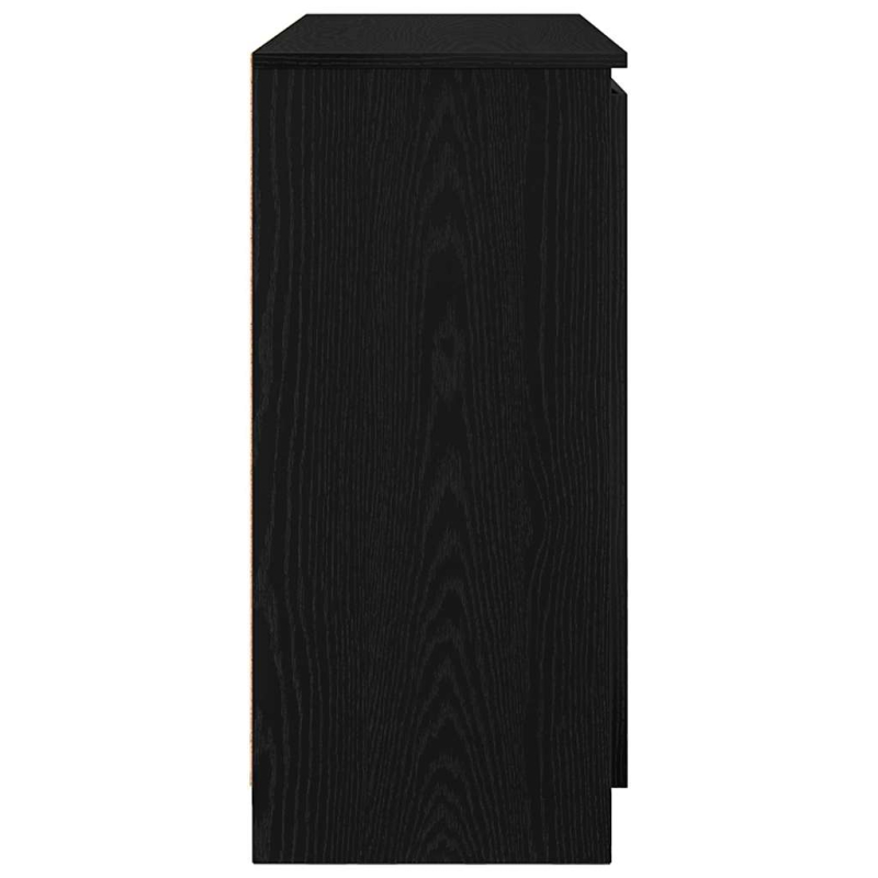 Sideboard mit Schubladen Schwarz Eichen-Optik 100,5x35x76 cm