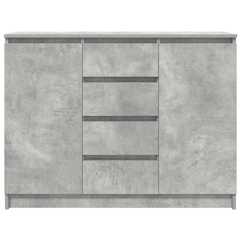 Sideboard mit Schubladen Betongrau 100,5x35x76 cm Holzwerkstoff