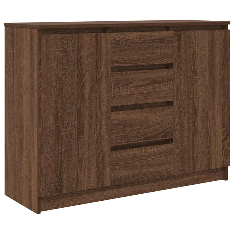 Sideboard mit Schubladen Braun Eichen-Optik 100,5x35x76 cm