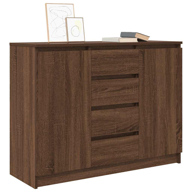 Sideboard mit Schubladen Braun Eichen-Optik 100,5x35x76 cm