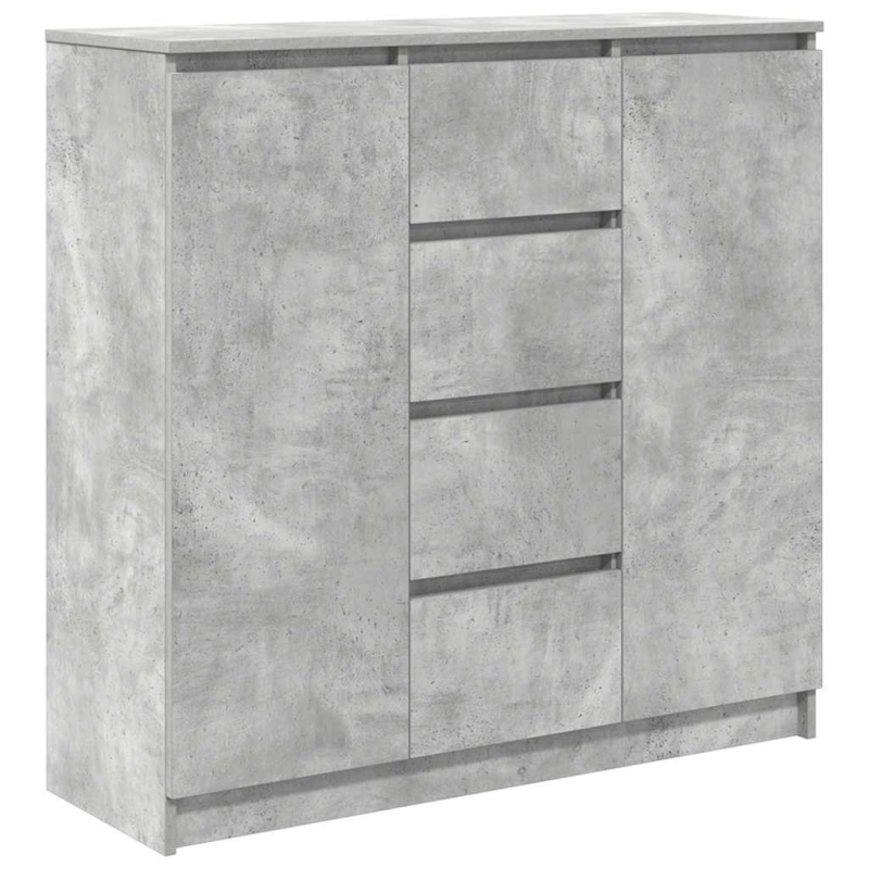 Sideboard mit Schubladen Betongrau 100,5x35x98,5 cm