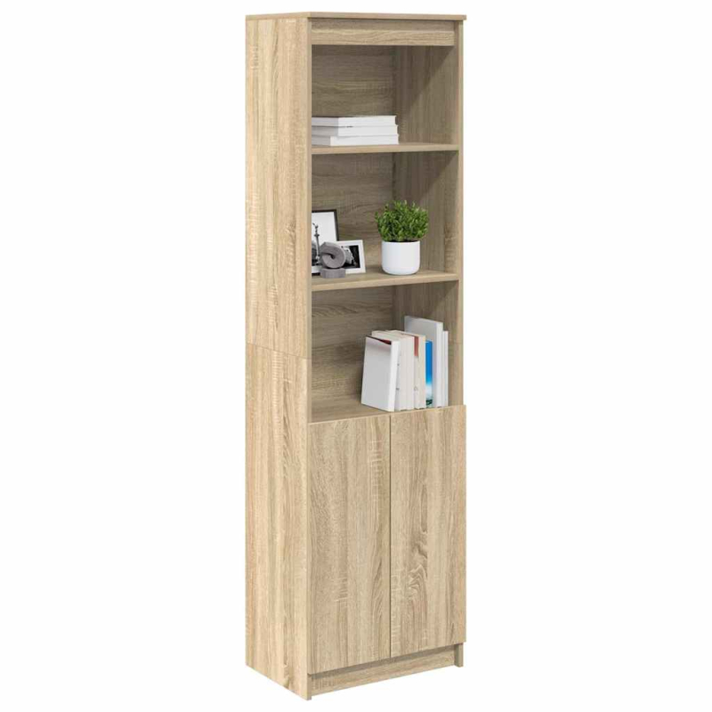 Highboard Sonoma-Eiche 50x35x180 cm Holzwerkstoff