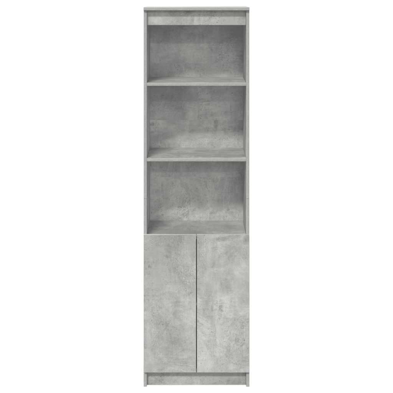 Highboard Betongrau 50x35x180 cm Holzwerkstoff