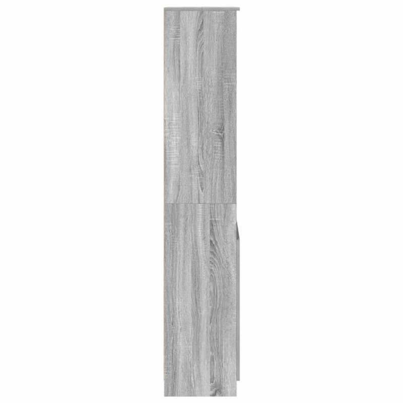 Highboard Grau Sonoma 50x35x180 cm Holzwerkstoff