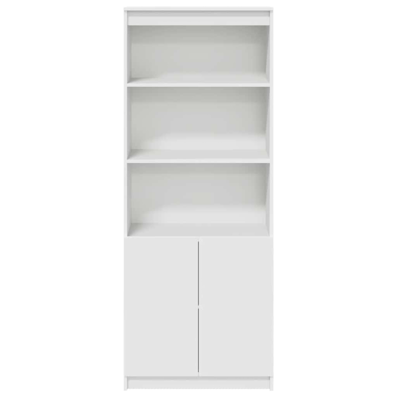 Highboard Weiß 70x35x180 cm Holzwerkstoff