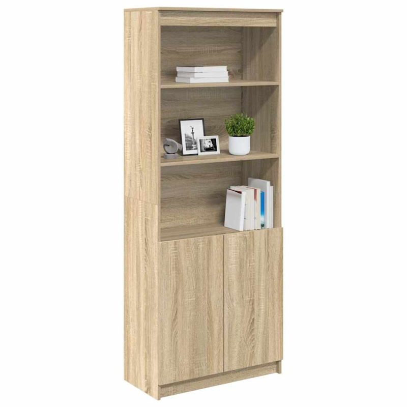 Highboard Sonoma-Eiche 70x35x180 cm Holzwerkstoff