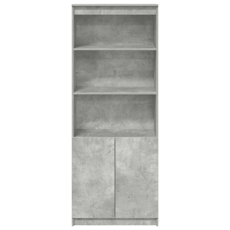 Highboard Betongrau 70x35x180 cm Holzwerkstoff