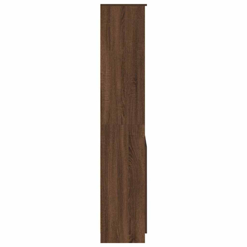 Highboard Braun Eichen-Optik 70x35x180 cm Holzwerkstoff