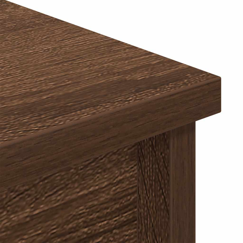 Highboard Braun Eichen-Optik 70x35x180 cm Holzwerkstoff