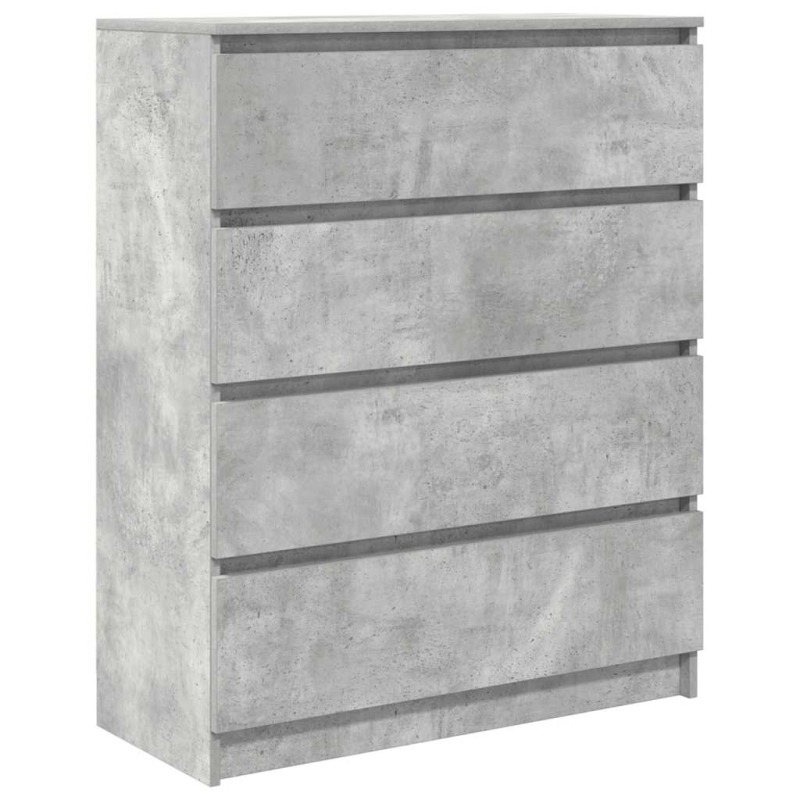 Sideboard Betongrau 80x35x99 cm Holzwerkstoff