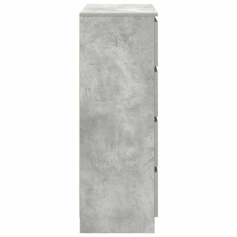 Sideboard Betongrau 80x35x99 cm Holzwerkstoff