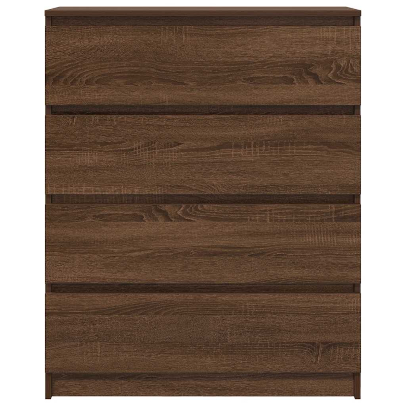 Sideboard Braun Eichen-Optik 80x35x99 cm Holzwerkstoff