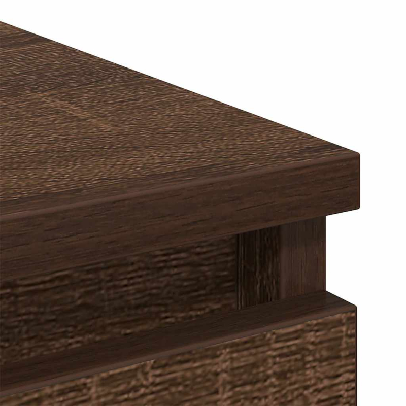 Sideboard Braun Eichen-Optik 80x35x99 cm Holzwerkstoff