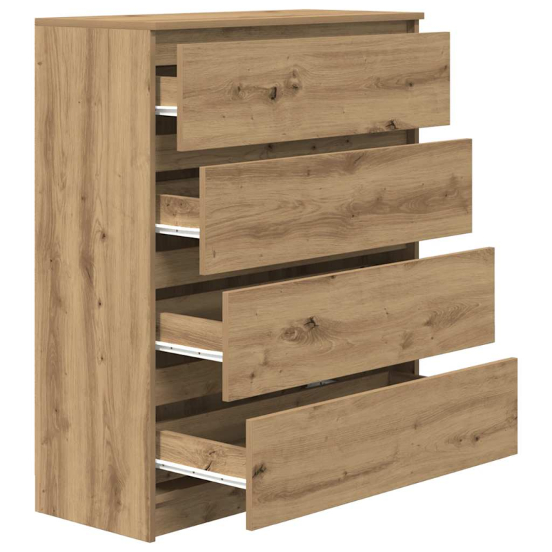 Sideboard Artisan-Eiche 80x35x99 cm Holzwerkstoff